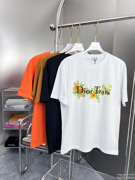 半袖Tシャツ偽物 ブランド ショップディオール2023年夏最新作シンプルなデザイン_0_3