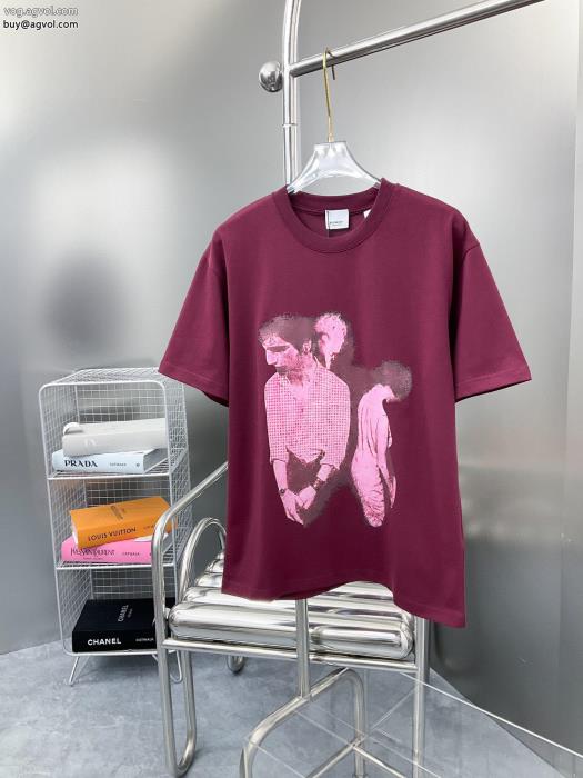 半袖Tシャツ気持ちいい真夏日にぴったり雑誌掲載ブランド 激安BURBERRY_0_0