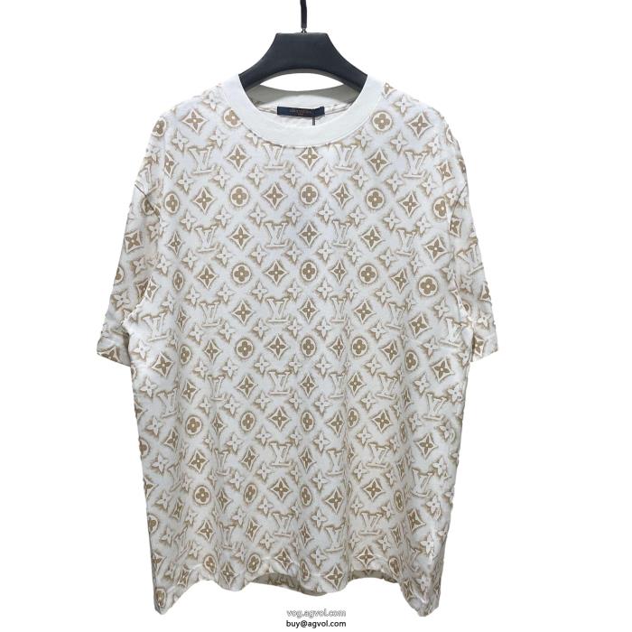 ブランド 品 スーパー コピー半袖TシャツLOUIS VUITTON高い品質を誇るロゴが美しい_0_0