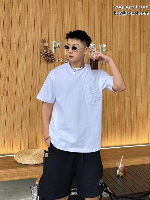 コピー ブランド 通販 安心半袖TシャツFENDIより格上げしてお色味たくさん大人気_0_2