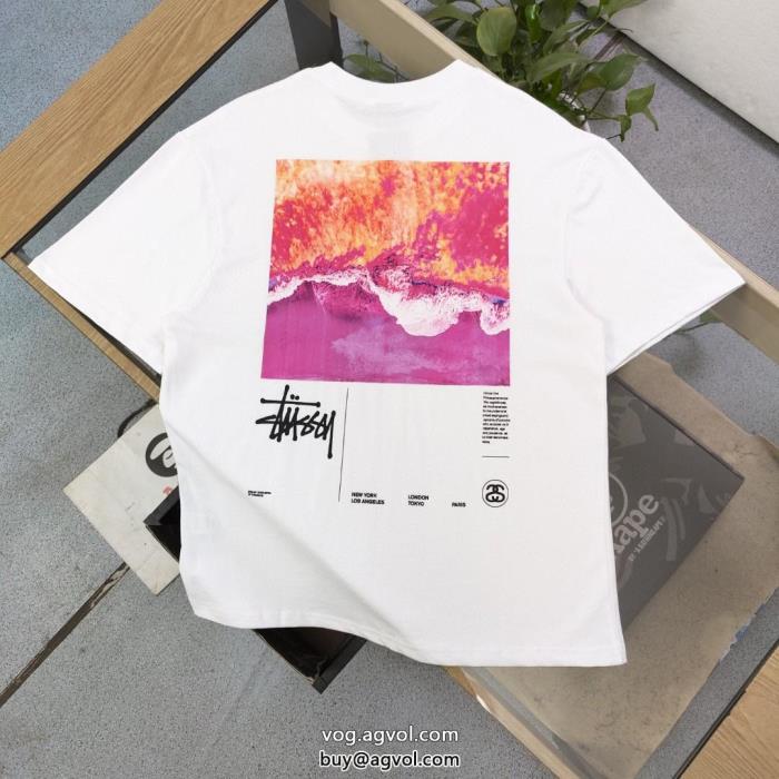お洒落スタイル超一流のブランド半袖TシャツSTUSSYブランド 品 コピー_0_1