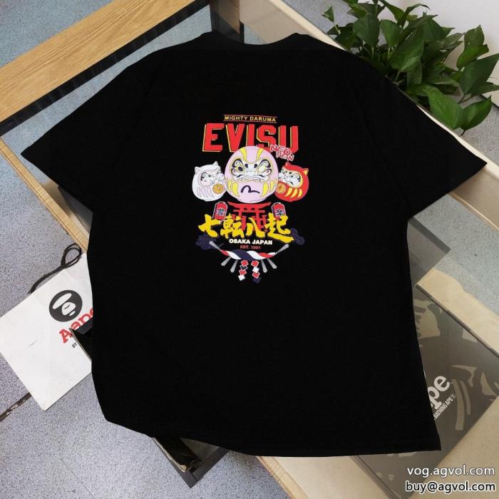 偽物 ブランド ショップ半袖Tシャツ素敵な夏の定番アイテム海外大人気エヴィス_0_2