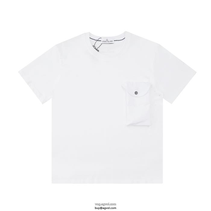 Stone Island半袖Tシャツ必需品上質なもの偽物 ブランド_0_1
