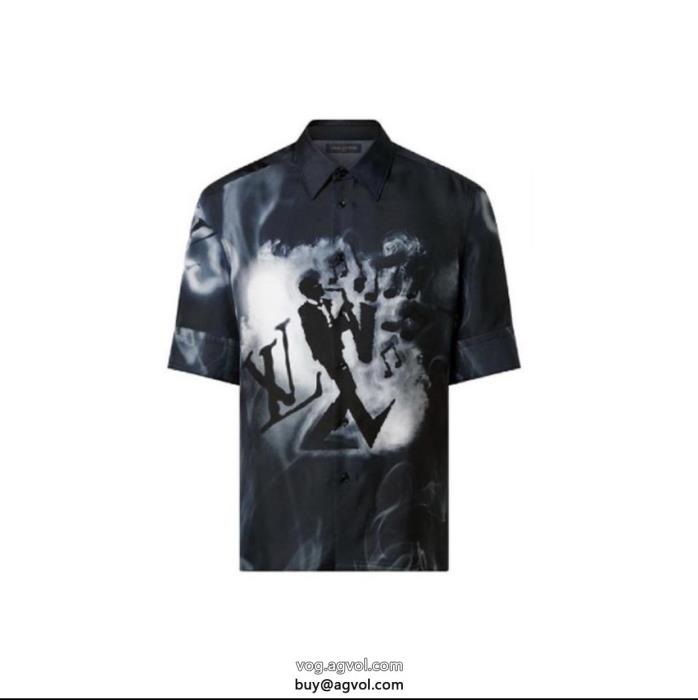 ブランド コピー s 級リラックスした雰囲気に大人っぽく見せ新作半袖シャツLOUIS VUITTON_0_3