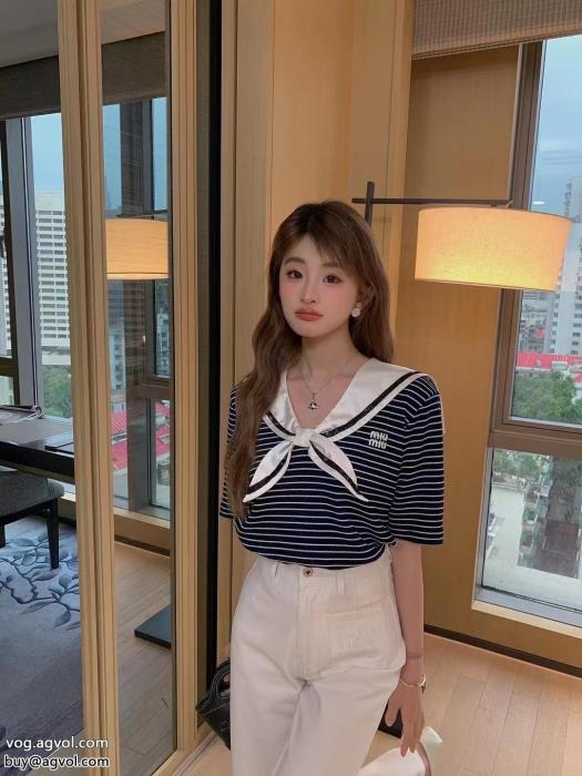 スーパー コピー 安心 ミュウミュウ北欧ブランド今年らしい優秀アイテム半袖Tシャツ_0_2