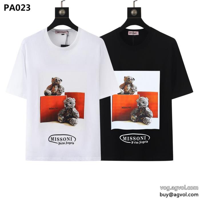 トップスをインするスタイル新作オシャレ半袖Tシャツ激安 通販 ブランドPalm Angels_0_0