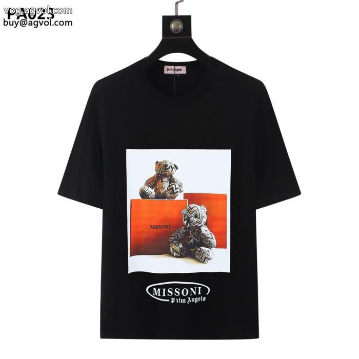 トップスをインするスタイル新作オシャレ半袖Tシャツ激安 通販 ブランドPalm Angels_0_1