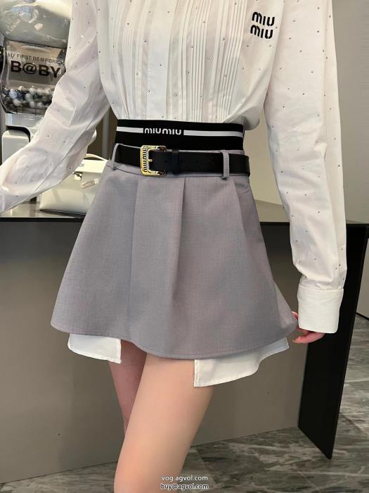 偽 ブランド 販売スカートモード感の高い2023のスタイル超あたたかいMIUMIU_0_3