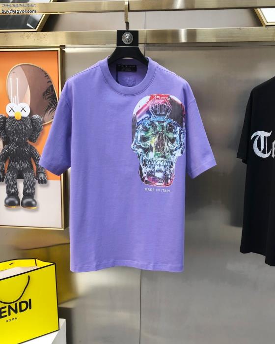 半袖TシャツPHILIPP PLEIN23SS洗練デザイン上品さ漂うスーパー コピー ブランド 通販_0_0