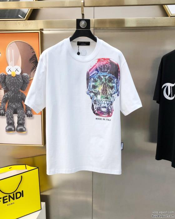 半袖TシャツPHILIPP PLEIN23SS洗練デザイン上品さ漂うスーパー コピー ブランド 通販_0_1