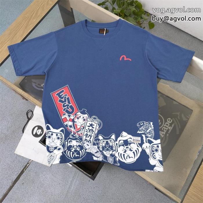 注目ブランドは2023最新コスパ最強新作におすすめエヴィス半袖Tシャツスーパー コピー 販売_0_1