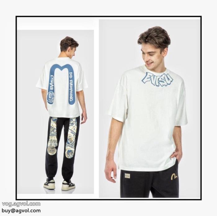 23SS 異素材夏が待ちきれないブランド新作スーパー コピー 販売半袖TシャツEVISU_0_2