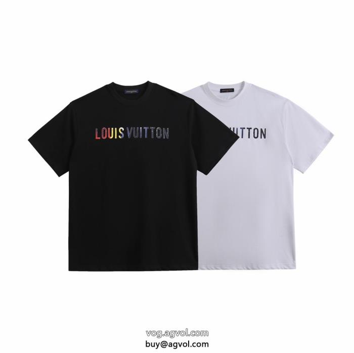 偽 ブランド 販売半袖Tシャツ好印象な上品スタイル完売在庫確保LOUIS VUITTON_0_1