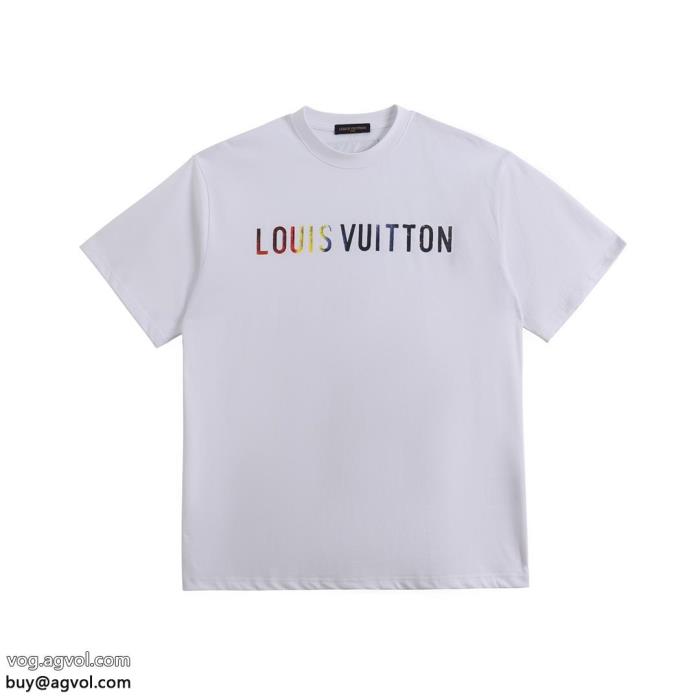 偽 ブランド 販売半袖Tシャツ好印象な上品スタイル完売在庫確保LOUIS VUITTON_0_2