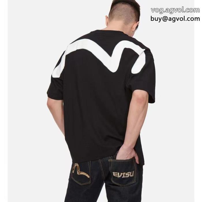 半袖Tシャツ今年らしい優秀アイテム夏の大人カジュアルスタイルコピー 商品 通販EVISU_0_2