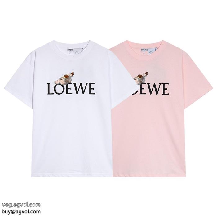 ちょっと大人の印象涼しげな印象のロエベ半袖Tシャツブランド 激安 _0_1