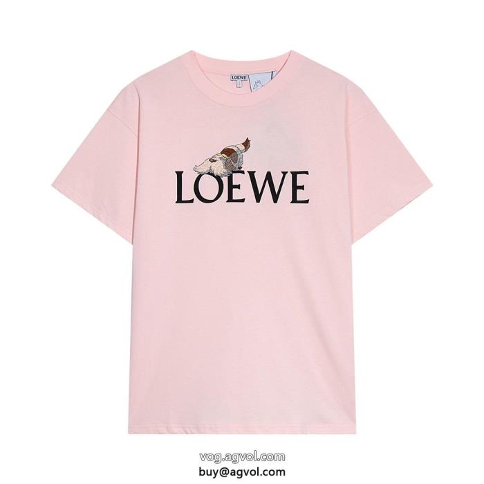 ちょっと大人の印象涼しげな印象のロエベ半袖Tシャツブランド 激安 _0_2