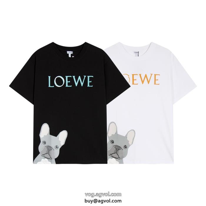 海外限定大人っぽいデザインロエベブランド 品 スーパー コピー半袖Tシャツ_0_1