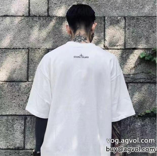 Stone Island半袖Tシャツ限定生産品上品で優しい雰囲気にブランド 偽物 激安_0_0