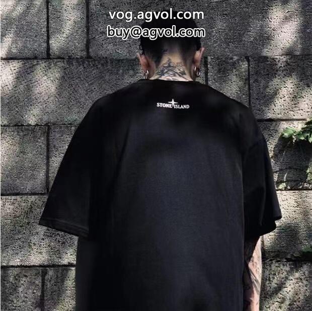 Stone Island半袖Tシャツ限定生産品上品で優しい雰囲気にブランド 偽物 激安_0_1
