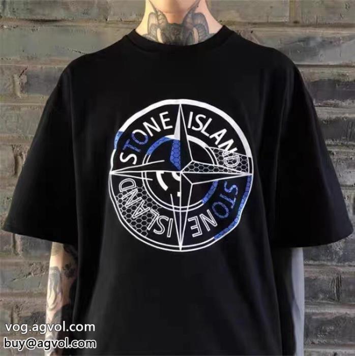 Stone Island半袖Tシャツ限定生産品上品で優しい雰囲気にブランド 偽物 激安_0_2
