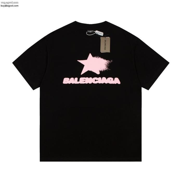 balenciagaスーパー コピー 品半袖Tシャツセレブや芸能人からも愛用爽やかさ_0_0
