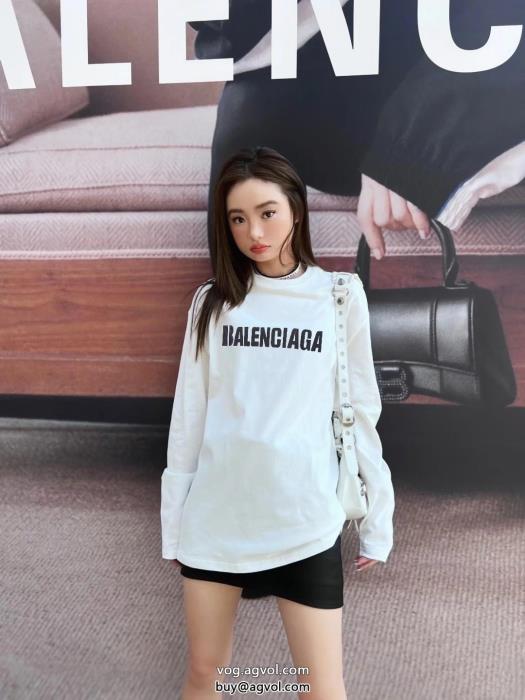 偽 ブランド ジュアル感強めの着素敵なスタイルで夏の定番balenciaga長袖Tシャツ_0_0