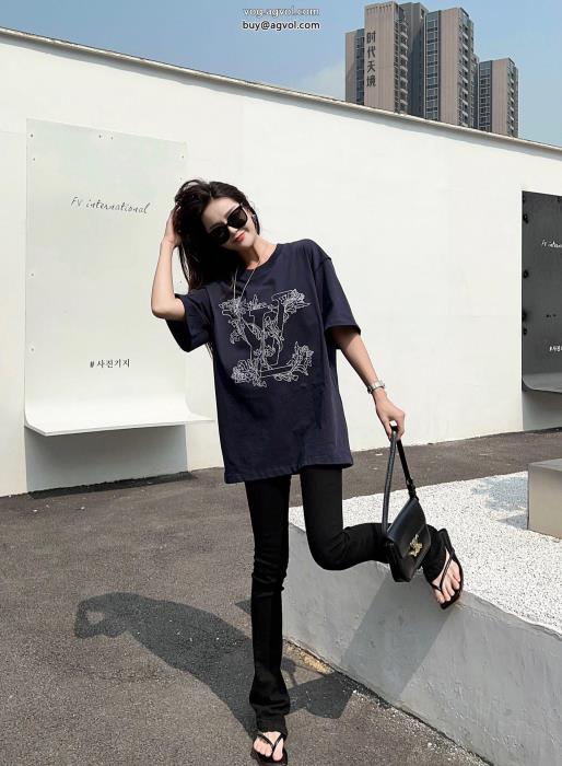 半袖Tシャツ通勤にもOKロゴが素敵コピー 商品 ブランドLOUIS VUITTON_0_2