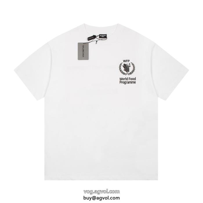 ロゴがかっこいい品が良いbalenciagaブランド スーパー コピー 通販半袖Tシャツ_0_0