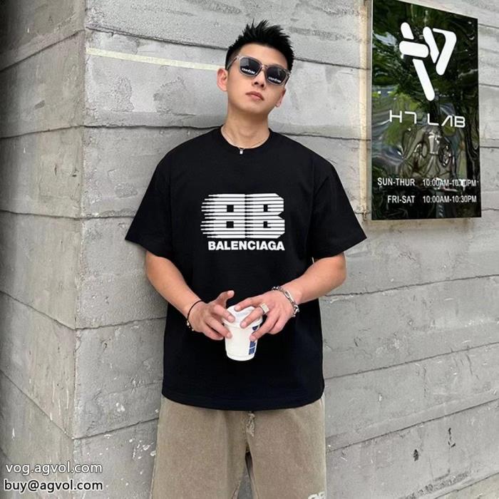 話題沸騰素敵な夏の定番アイテム通販 ブランド半袖Tシャツbalenciaga_0_0