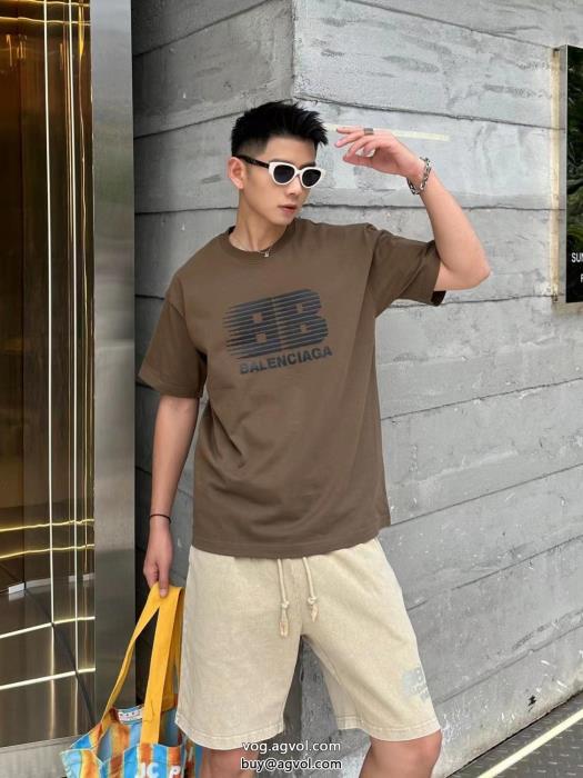 話題沸騰素敵な夏の定番アイテム通販 ブランド半袖Tシャツbalenciaga_0_1