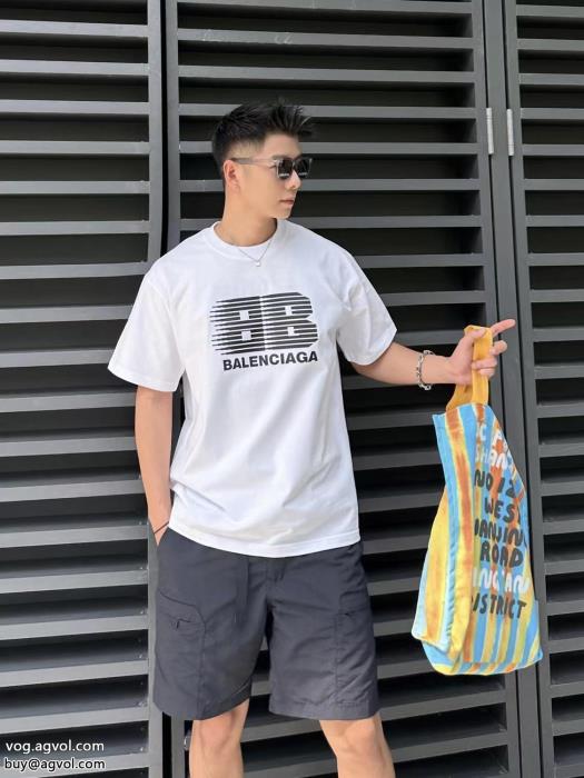 話題沸騰素敵な夏の定番アイテム通販 ブランド半袖Tシャツbalenciaga_0_2