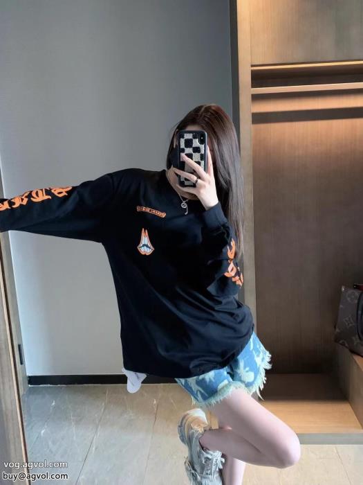 長袖TシャツCHROME HEARTSコピー 通販今流行ヴィンテージ感_0_0