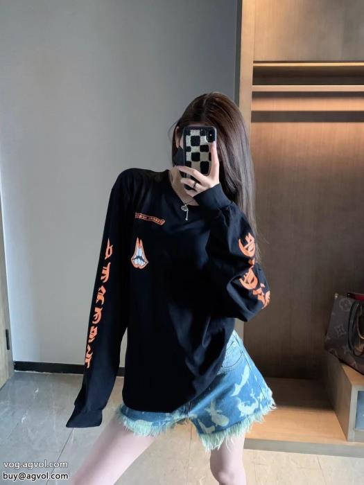 長袖TシャツCHROME HEARTSコピー 通販今流行ヴィンテージ感_0_1