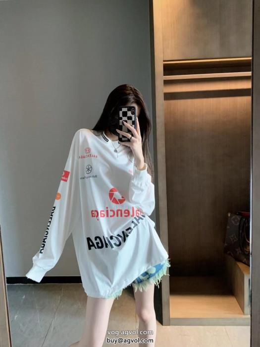 スーパー コピー  夏のコーデにぴったり完売在庫確保長袖Tシャツbalenciaga_0_0