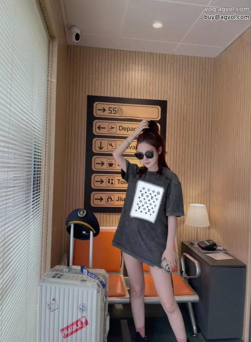 人気話題ハイセンス半袖TシャツLOUIS VUITTONブランド 激安_0_2