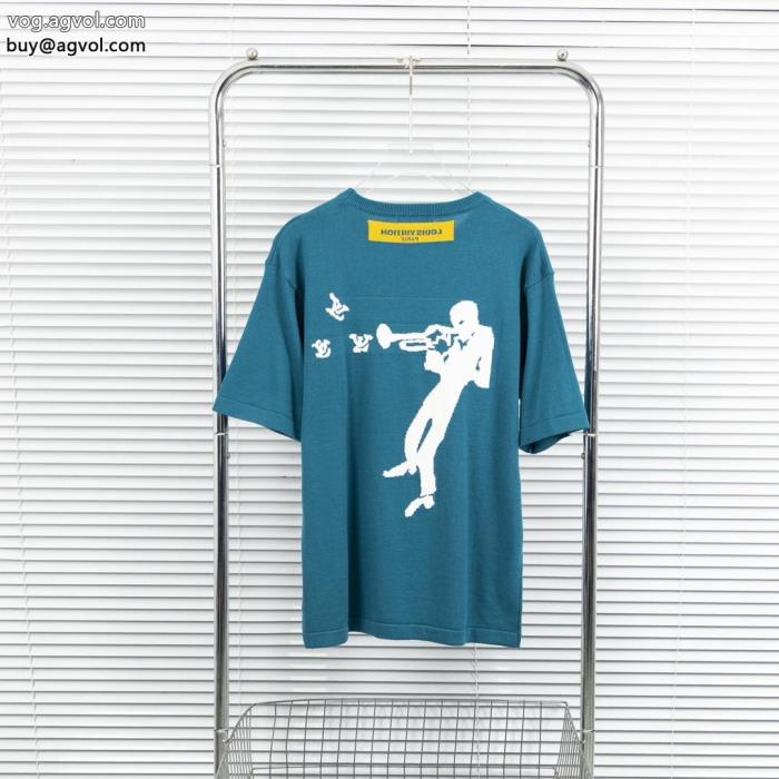 LOUIS VUITTONブランド 品 コピー半袖Tシャツ雑誌も街も人気アイテム今っぽいスタイルに決まる_0_1