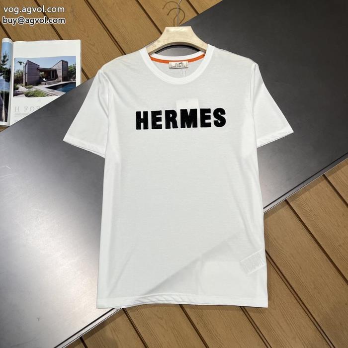 ブランド 品 コピー今人気の秘訣きれいめコーデに変身HERMES半袖Tシャツ_0_1