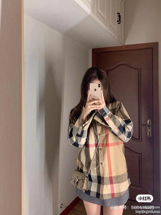 長袖シャツブランド コピー 専門BURBERRY爽やかな色合いお洒落スタイル_0_1