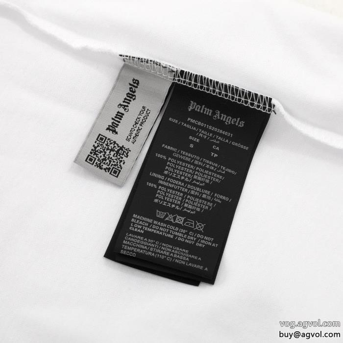 ブランド レプリカきちんと感が抜群透け感の持つ涼しげな印象半袖TシャツPalm Angels_0_1