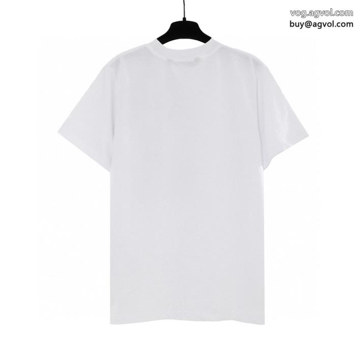 ブランド レプリカきちんと感が抜群透け感の持つ涼しげな印象半袖TシャツPalm Angels_0_2