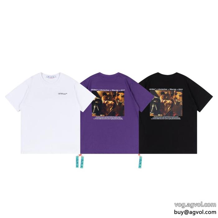 ブランド コピー 通販半袖Tシャツ2023は継続系のトレンド清涼感オフホワイト_0_1