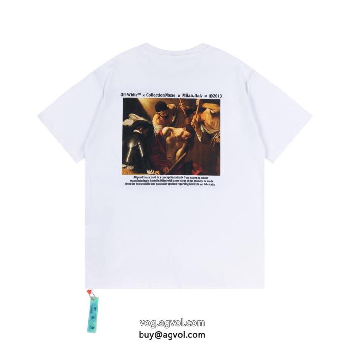 ブランド コピー 通販半袖Tシャツ2023は継続系のトレンド清涼感オフホワイト_0_3