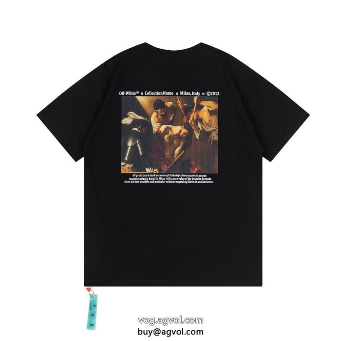 ブランド コピー 通販半袖Tシャツ2023は継続系のトレンド清涼感オフホワイト_0_6