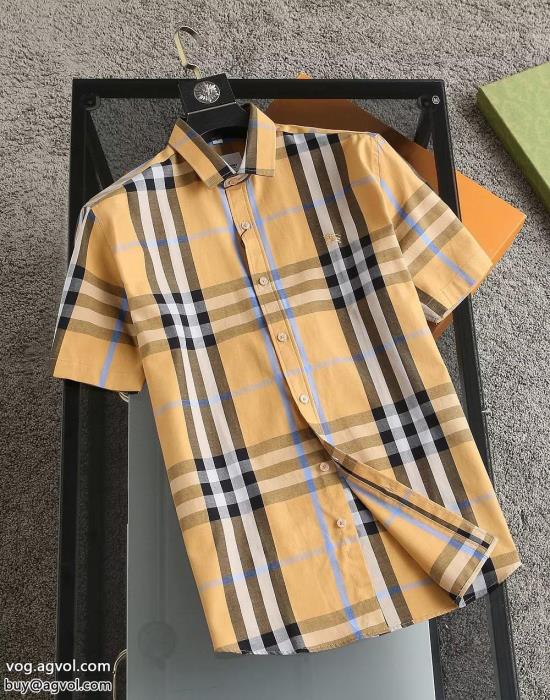 BURBERRYスーパー コピー 安心 超カッコイイ夏らしく爽やかな印象半袖シャツ_3_1