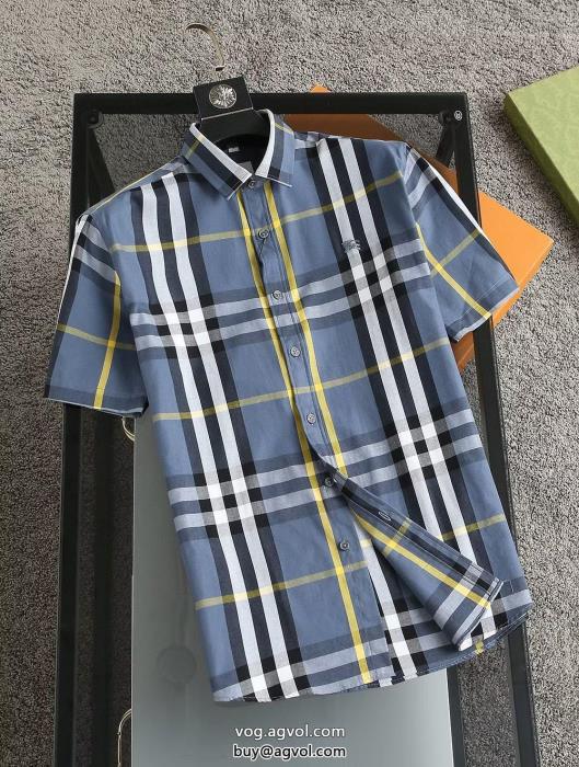 BURBERRYスーパー コピー 安心 超カッコイイ夏らしく爽やかな印象半袖シャツ_3_2
