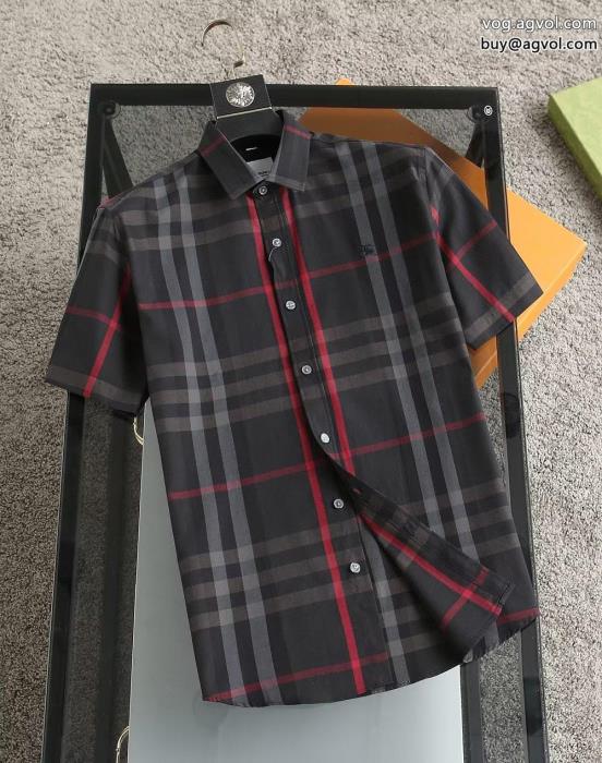 BURBERRYスーパー コピー 安心 超カッコイイ夏らしく爽やかな印象半袖シャツ_3_4