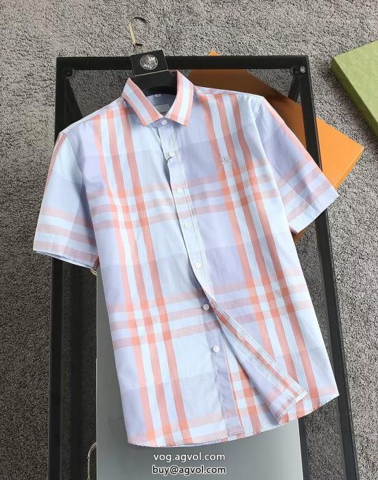 BURBERRYスーパー コピー 安心 超カッコイイ夏らしく爽やかな印象半袖シャツ_3_5