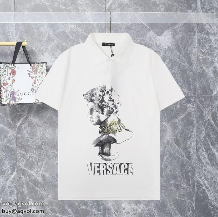 春らしい繊細なアイテム今年流大人っぽさブランド レプリカ半袖シャツVERSACE_0_2
