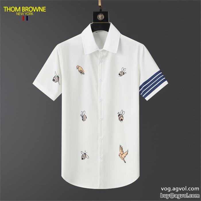 ブランド コピー 優良大人で素敵強くおすすめしたい半袖シャツTHOM BROWNE_0_0